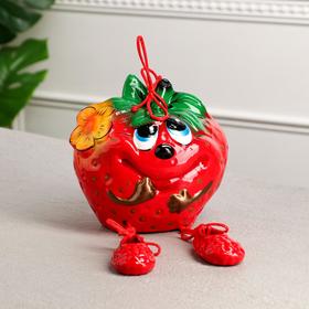 

Копилка "Клубничка", красная, 16 см