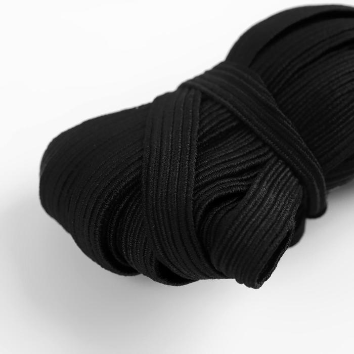 Резинка бельевая, 10 мм, 10 ± 1 м, цвет чёрный