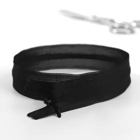 

Молния потайная, №3, неразъёмная, 60 см, цвет чёрный №322