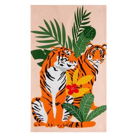 

Полотенце Доляна Family of tigers 35х60 см,100% хлопок 160 г/м2