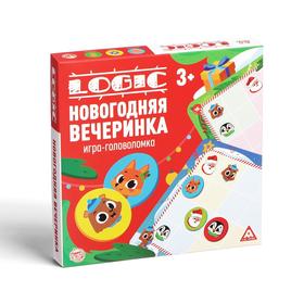 Игра-головоломка «Logic. Новогодняя вечеринка», 15 карт, 3+ от Сима-ленд