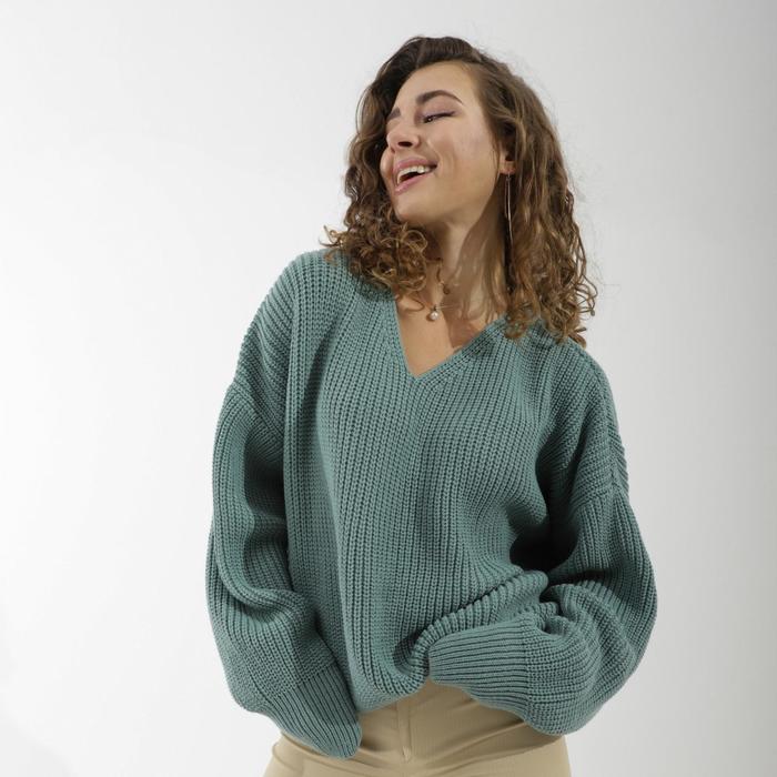 Пуловер женский SL, 42-44, зелёный