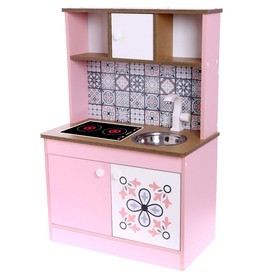 Набор игровой мебели «Детская кухня Розовая плитка»