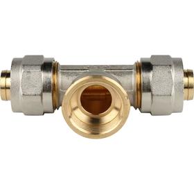 

Тройник STOUT SFS-0012-003420, 3/4"х20 мм, наружная резьба, для металлопласт. труб, винтовой