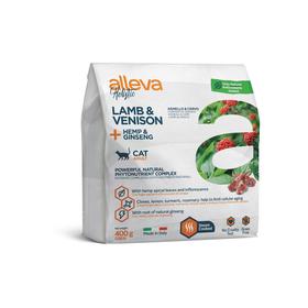 

Сухой корм Alleva Holistic для кошек, ягнёнок/оленина/конопля/женьшень, 400 г