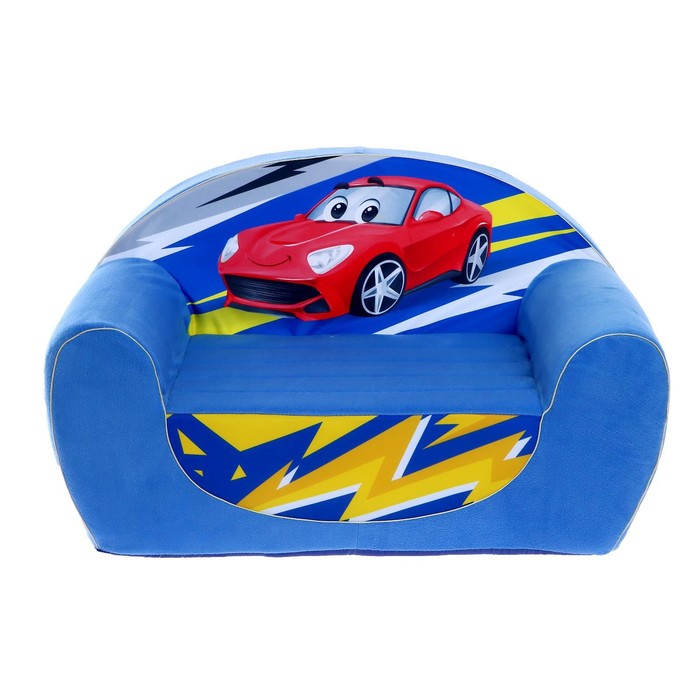 Мягкая игрушка-диван «Гоночная машинка», не раскладной мягкая игрушка диван super boy не раскладной цвет синий