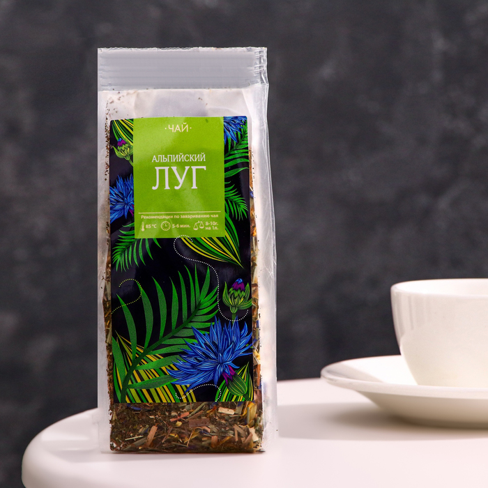 чай травяной альпийский луг с ромашкой 100 г Чай ароматизированный Альпийский луг, 50 г