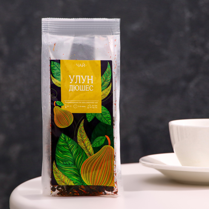 Чай ароматизированный Улун Дюшес, 50 г чай зеленый игристый улун golden tips ж б 50 г