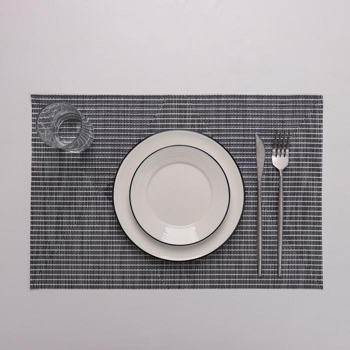 Салфетка сервировочная на стол «Ромбы», 45×30 см, цвет синий салфетка сервировочная на стол грани 45×30 см цвет серебряный