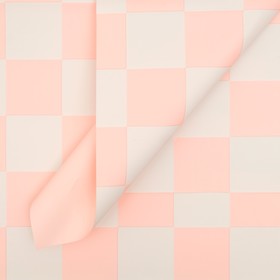 Пленка для цветов 'Шахматка', розовая, 0,58 х 0,58 м Ош