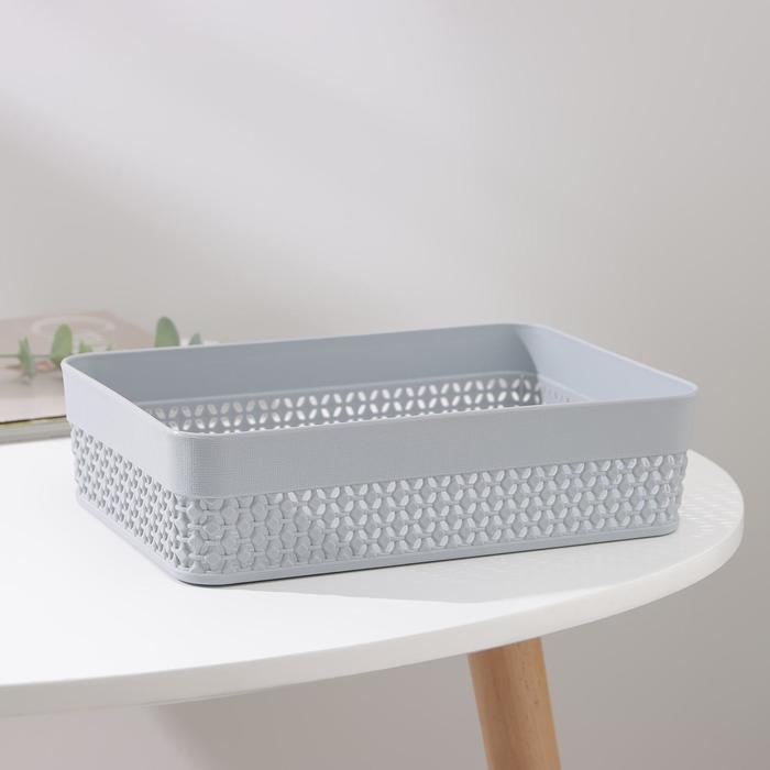 

Корзинка Oslo А5, 23×15,7×6 см, цвет серый шторм