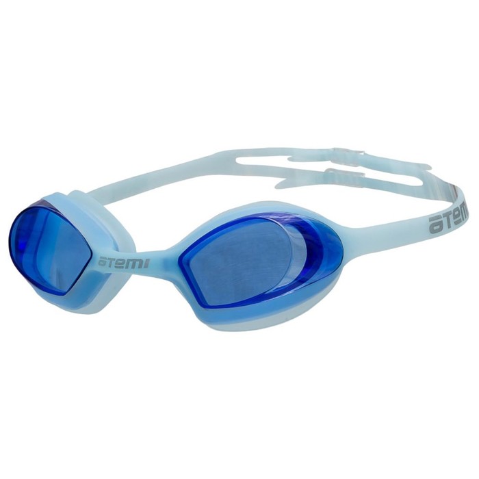 фото Очки для плавания atemi n8203, силикон, цвет синий