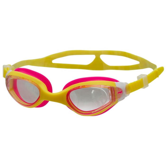 фото Очки для плавания atemi b603, детские, силикон, цвет жёлтый, розовый