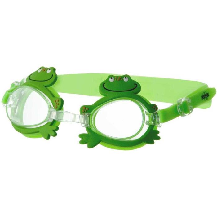 фото Очки для плавания novus njg-101, детские, цвет зелёный «лягушка»
