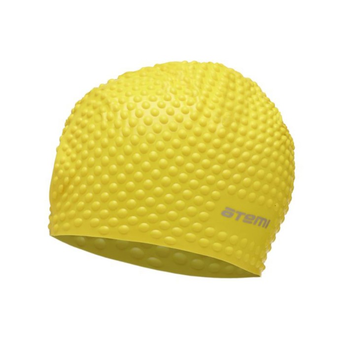 Шапочка для плавания Atemi BS30, силикон, цвет жёлтый