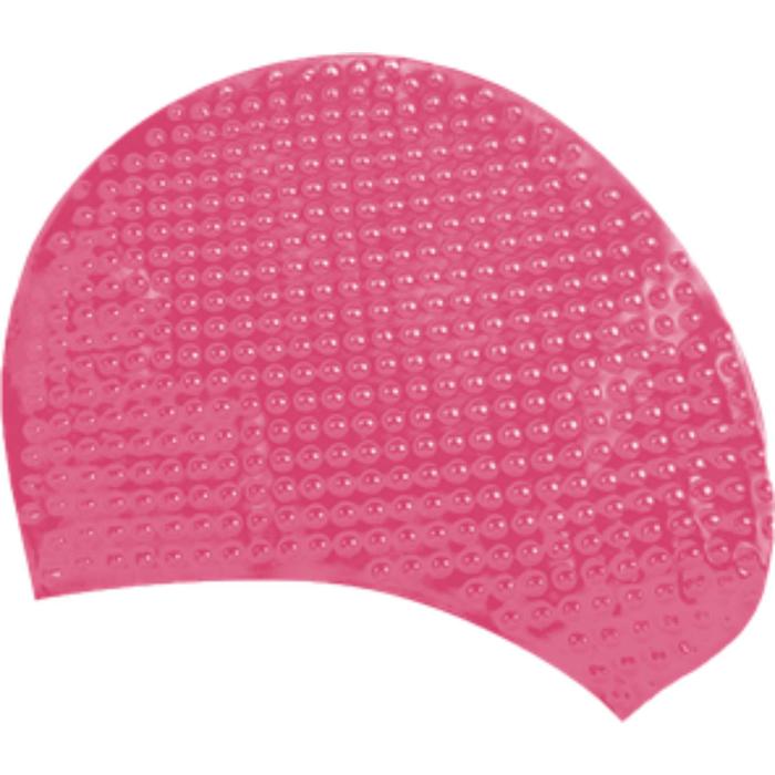 фото Шапочка для плавания atemi bs65, силикон «бабл», розовая
