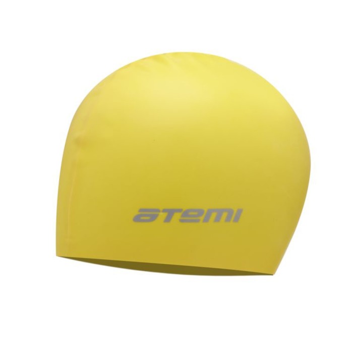 Шапочка для плавания Atemi SC107, силикон, жёлтая шапочка для плавания atemi sc107 желтый