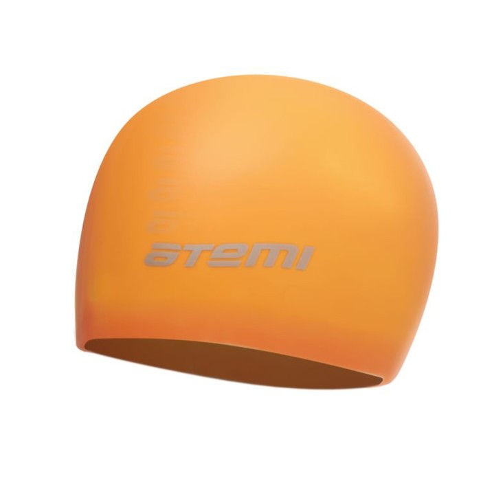 фото Шапочка для плавания atemi sc306, силикон, оранжевая