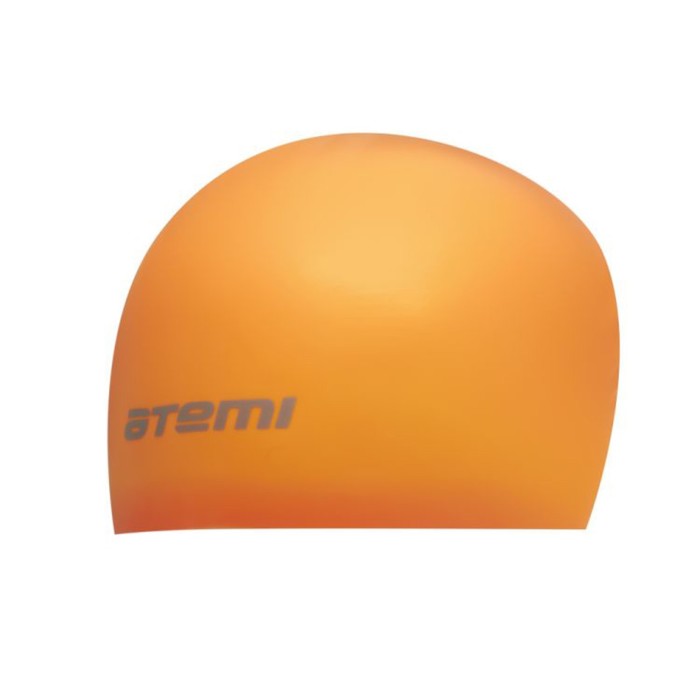 фото Шапочка для плавания atemi sc306, силикон, цвет оранжевый