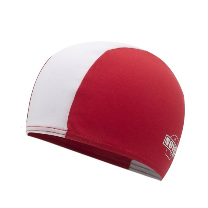 Шапочка для плавания NOVUS NPC-41, полиэстер, цвет красный/белый шапочка для плавания novus полиэстер красн npc 40