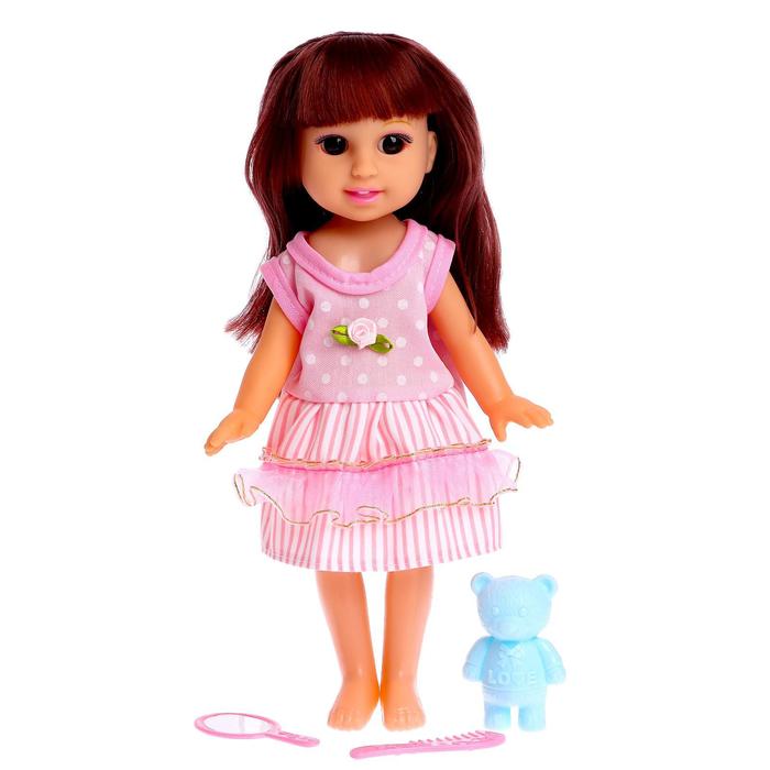 Кукла классическая «Света» в платье, с игрушкой и аксессуарами МИКС кукла классическая настенька в платье с аксессуарами микс