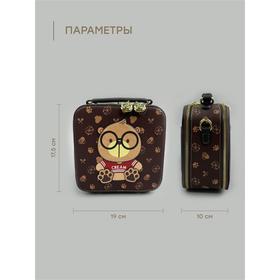 

Саквояж, отдел на молнии, цвет коричневый