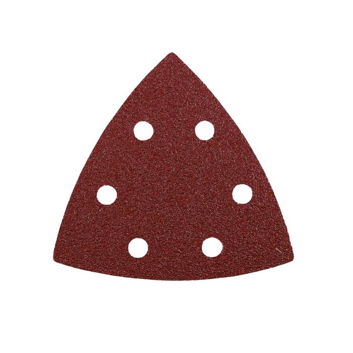 цена Треугольник шлифовальный KWB DELTA, 93х93х93 мм, К120, оксид алюминия, липучка, 5 шт