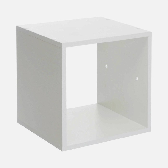 Стеллаж №1 DICE CUBE 1 секция, 360х360х320, Белый стеллаж 4 dice cube 4 секции 360х320х1395 цемент