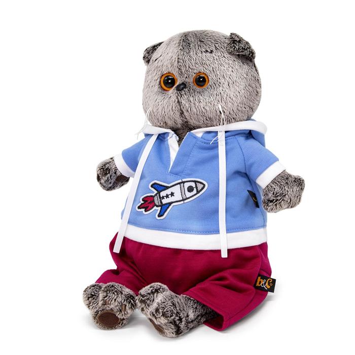 Мягкая игрушка «Басик в футболке с ракетой», 22 см 7387271