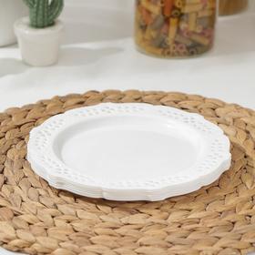 Набор тарелок «Колосок», 6 шт, 19×2 см, цвет МИКС