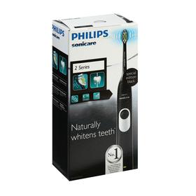 

Электрическая зубная щётка Philips HX6232/20, звуковая, 31000 движ/мин, 2 насадки, чёрная
