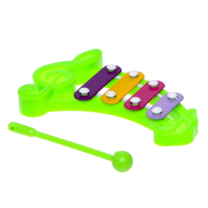 Игрушка музыкальная-металлофон «Нотка», цвета МИКС игрушка музыкальная мелодика цвета микс