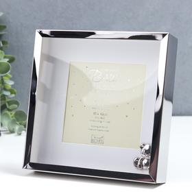 

Фоторамка 10х10 см Innova "Baby Deep Silver Plated" серебро