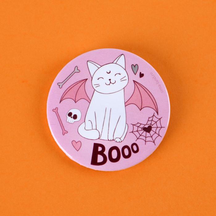 

Значок закатной «Кот», d = 5,6 см.