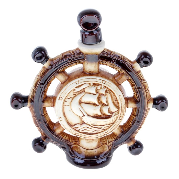 Штоф с рюмками "Штурвал" набор 7 предметов, шамот 0,5 л