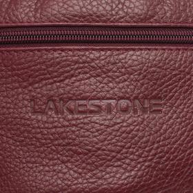 

Сумка поясная на молнии Lakestone, наружный карман, цвет бордовый