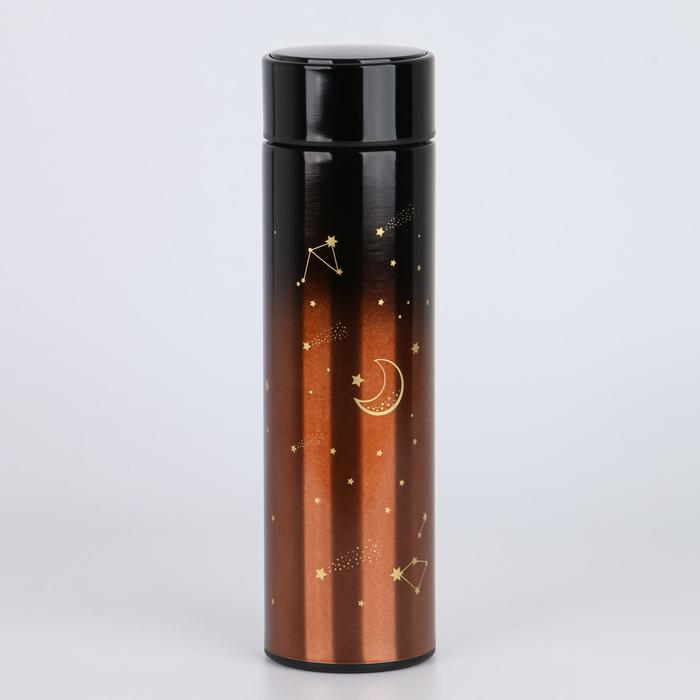 фото Термос "мастер к. созвездие" 500 мл, с термометром, сохраняет тепло 10 ч, коричневый