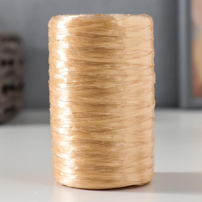 Пряжа Для вязания мочалок 100% полипропилен 400м/100±10 гр в форме цилиндра (золото) пряжа для вязания мочалок 100% полипропилен 400м 100±10 гр набор 3 шт микс 9