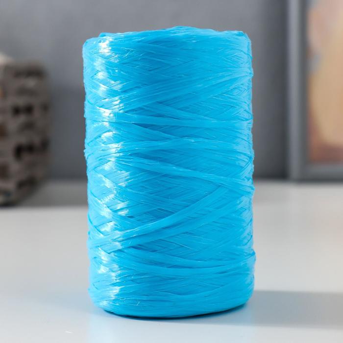 Пряжа Для вязания мочалок 100% полипропилен 400м/100±10 гр в форме цилиндра (голубой) пряжа для вязания мочалок 100% полипропилен 400м 100±10 гр набор 5 шт микс 7