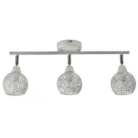 

Светильник 86617-3, 3x60 Е14, белый, хром