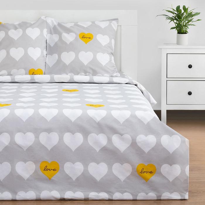 

Постельное белье Этель 1.5сп Heart 143*215см,150*214см,70*70см-2 шт