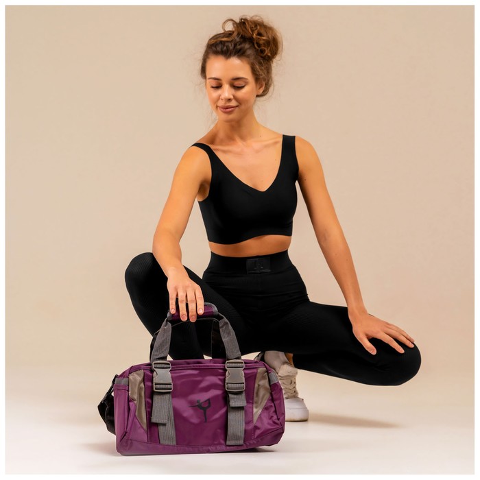 Сумка для йоги и гимнастики, цвет фиолетовый