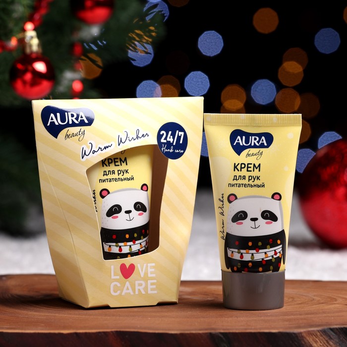 

Подарочный крем для рук Aura Beauty Warm Wishes питательный, микс, 50 мл