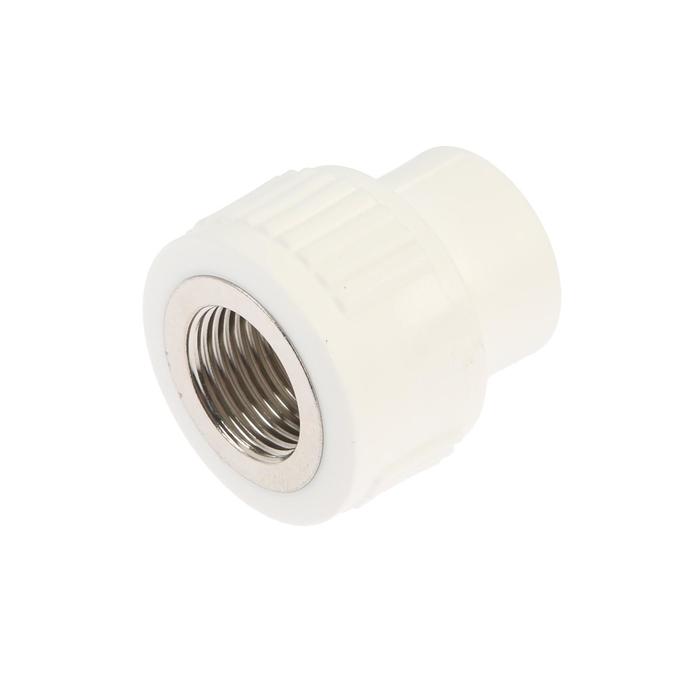 

Муфта комбинированная TIM Tpp3031.0.02002s, d=20 мм x 1/2", внутренняя резьба, полипропилен