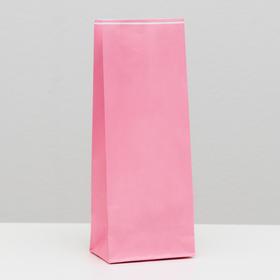 Пакет бумажный фасовочный, розовый, 10 х 26 х 7 см Ош