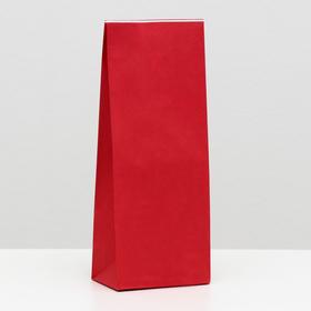 Пакет бумажный фасовочный, красный, 10 х 26 х 7 см Ош