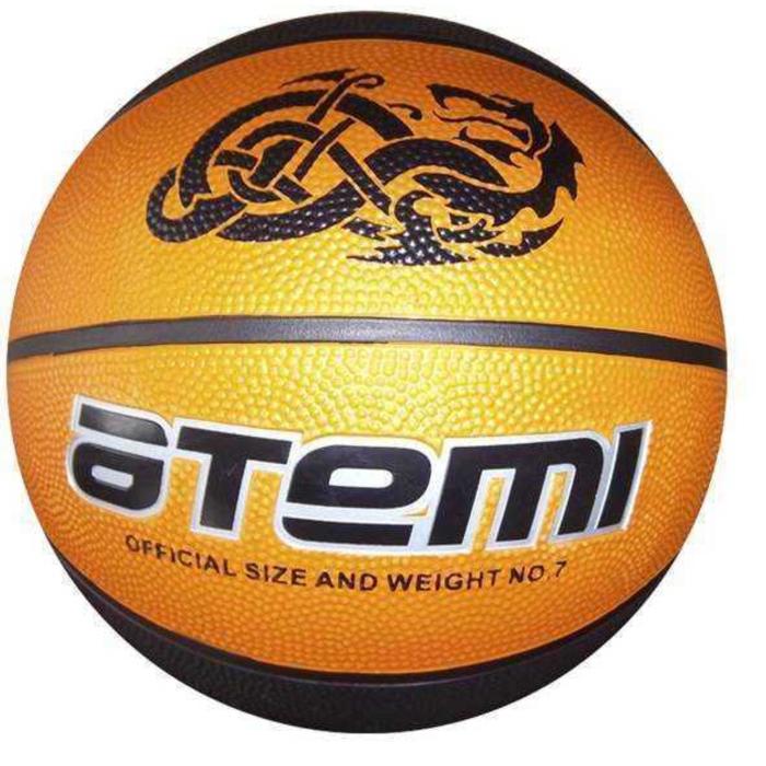фото Мяч баскетбольный atemi bb15, размер 7, резина, 8 полос, окруж 75-78, клееный