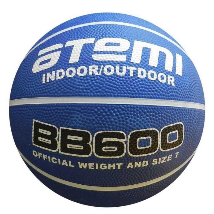 фото Мяч баскетбольный atemi bb600, размер 7, резина, 8 панелей, окружность 75-78 см, клееный