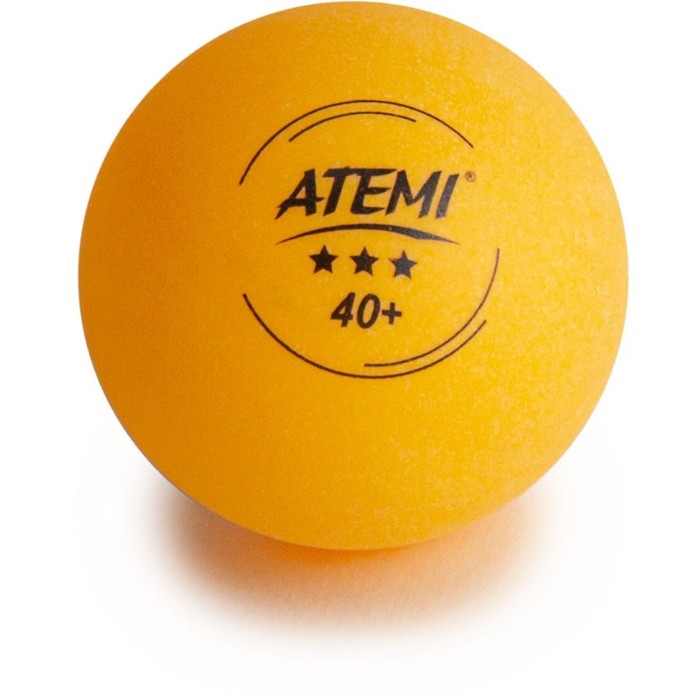 Мячи для настольного тенниса Atemi 3, цвет оранжевый, 6 шт