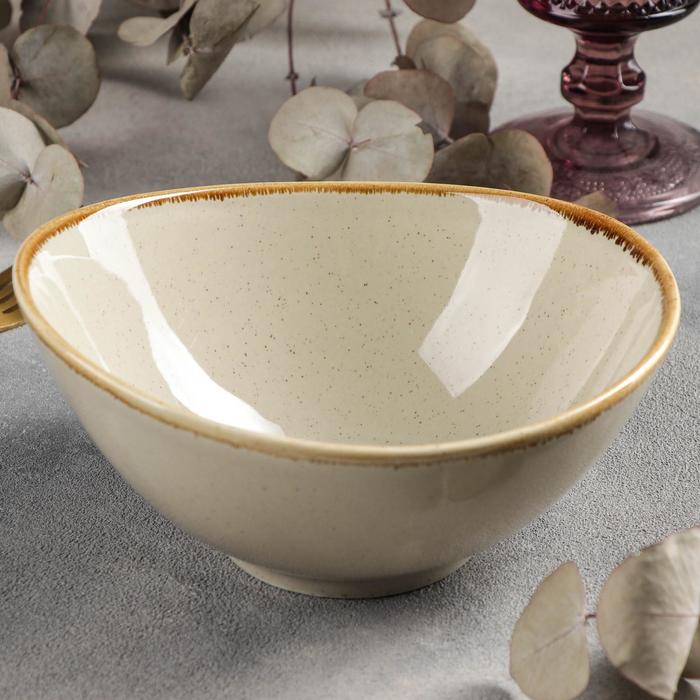 

Салатник «Сапфир», 450 мл, 16×15,5×7,5 см, цвет бежевый